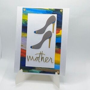 Elegant High Heel Silhouette Greeting Card